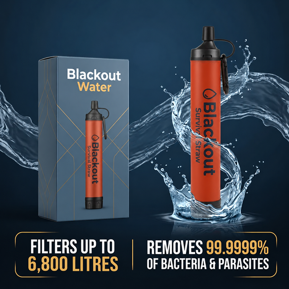 Blackout Emergency Water Straw