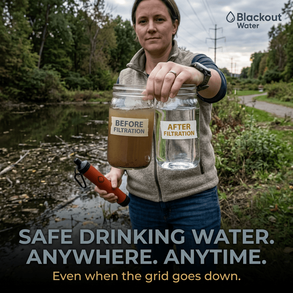 Blackout Water Survival Straw