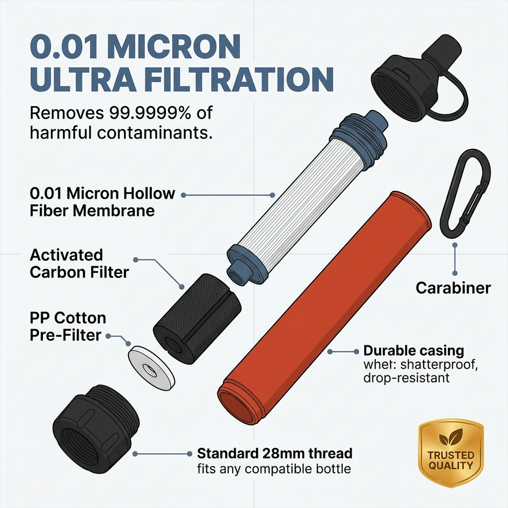 Blackout Water Survival Straw