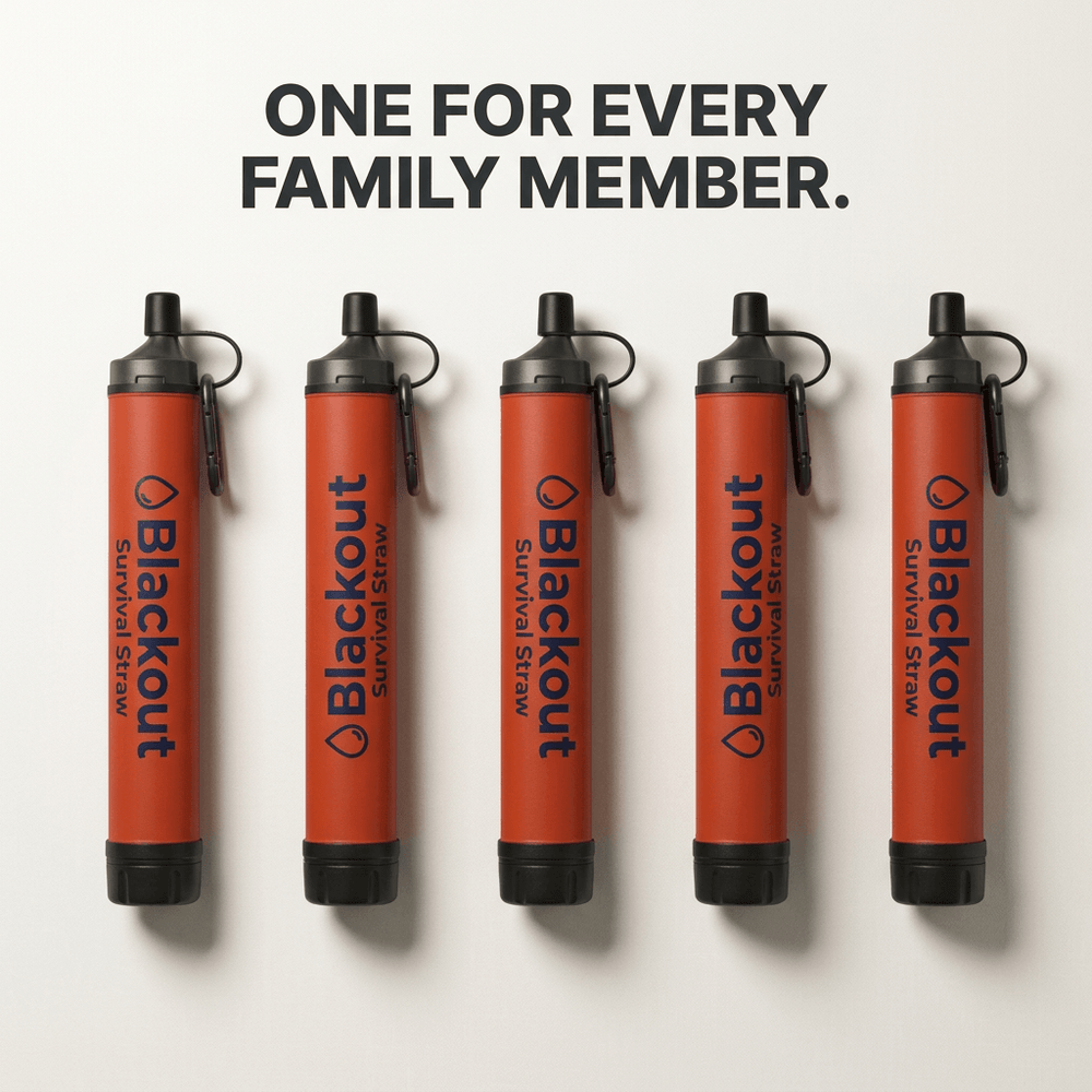 Blackout Water Survival Straw